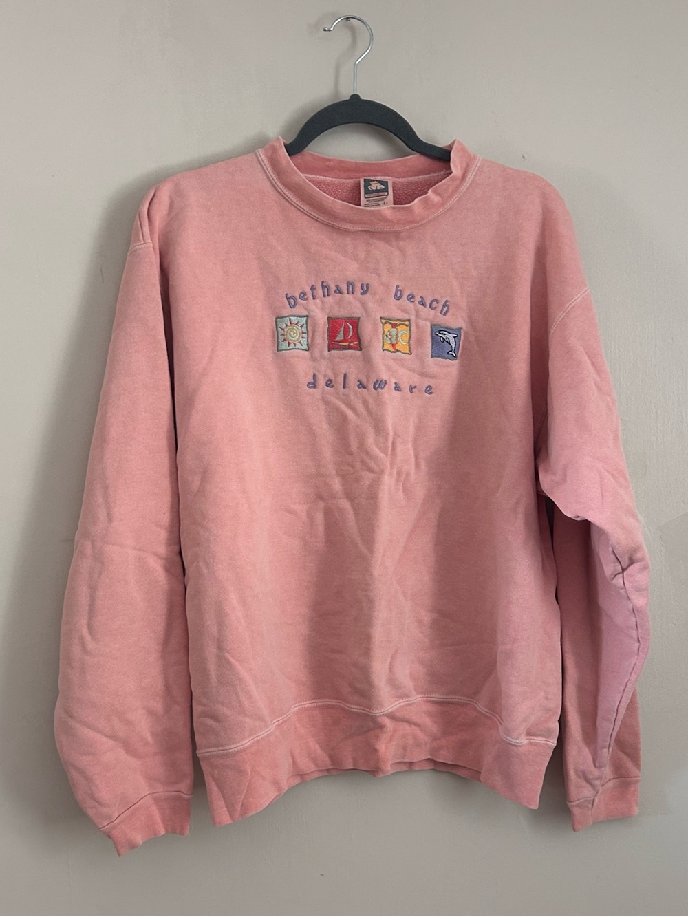 Bethany Beach Delaware Pink Crewneck Sweater